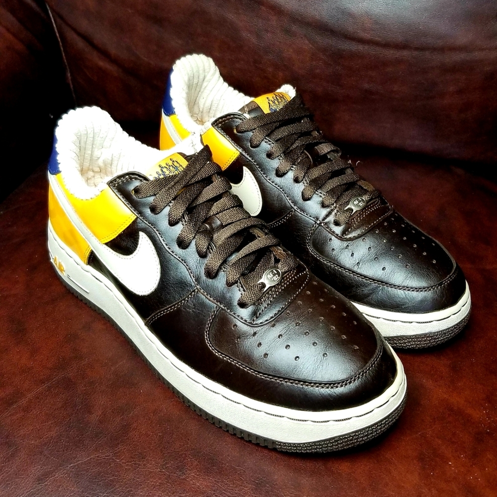 Air Force 1 Dark Brown/Yellow "Harlem Rens"